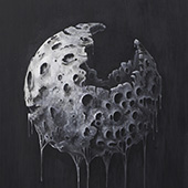 Melting moon print